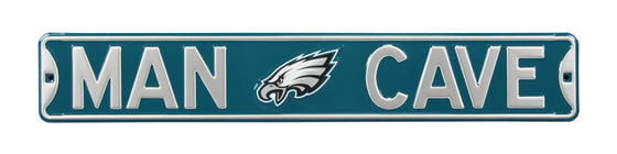 Philadelphia Eagles Steel Street Sign with Logo-MAN CAVE