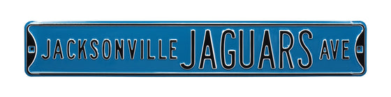 Jacksonville Jaguars Steel Street Sign-JACKSONVILLE JAGUARS AVE