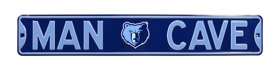 Memphis Grizzlies Steel Street Sign with Logo-MAN CAVE