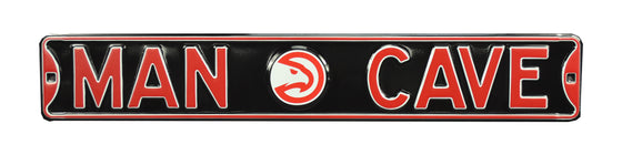 Atlanta Hawks Steel Street Sign with Logo-MAN CAVE