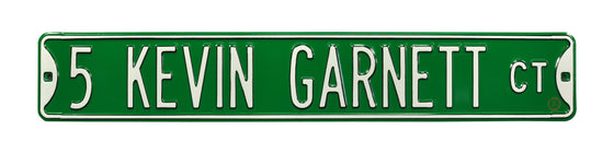 Boston Celtics Steel Street Sign-5 KEVIN GARNETT CT