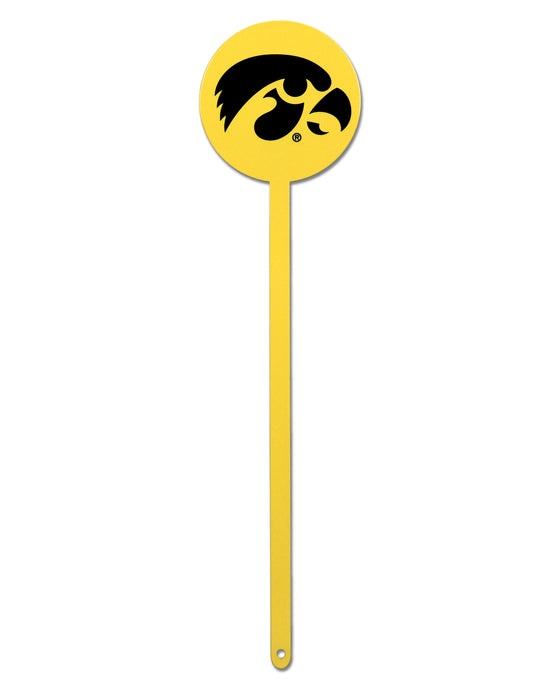 Iowa Hawkeyes Laser Cut Steel Garden Stake-Yellow