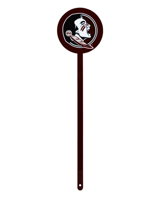 Florida State Seminoles Laser Cut Steel Garden Stake-Garnet