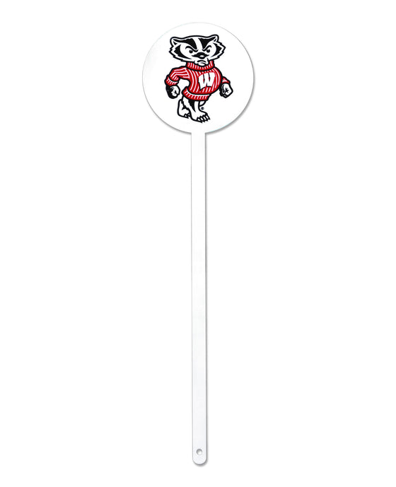 Wisconsin Badgers Laser Cut Steel Garden Stake-Bucky