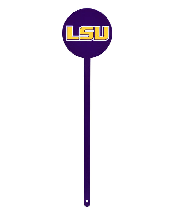 LSU Tigers Laser Cut Steel Garden Stake-Purple