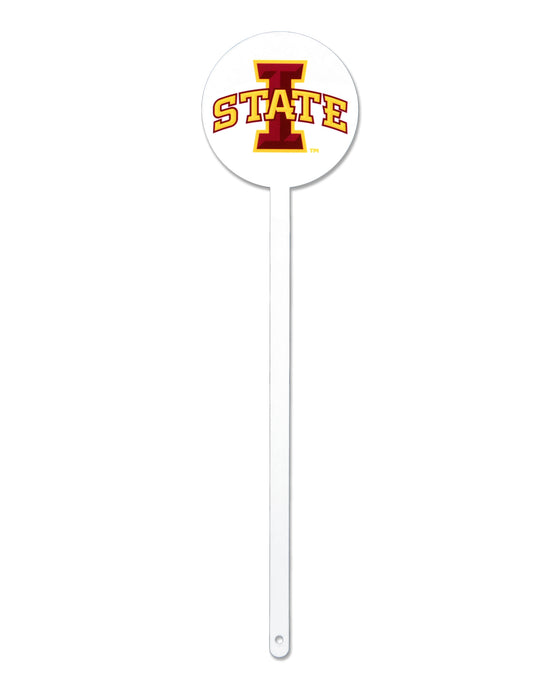 Iowa State Cyclones Laser Cut Steel Garden Stake-White