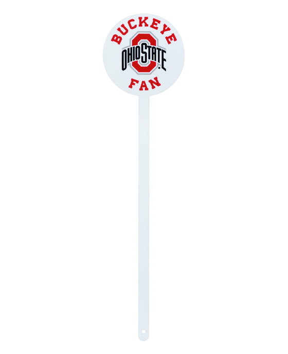 Ohio State Buckeyes Laser Cut Steel Garden Stake-Buckeye Fan