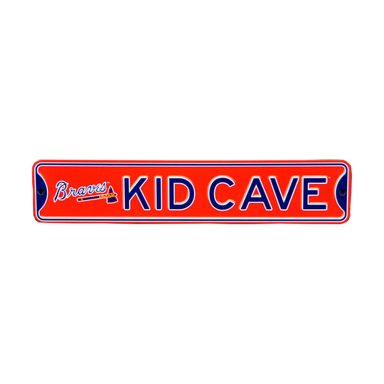 Atlanta Braves Steel Kid Cave Sign