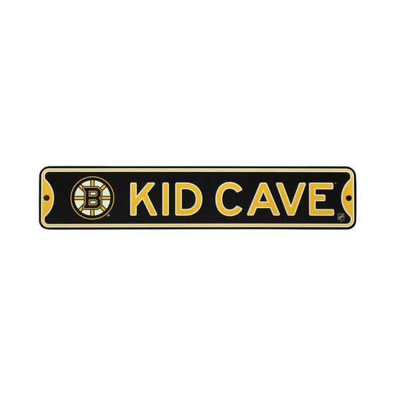 Boston Bruins Steel Kid Cave Sign