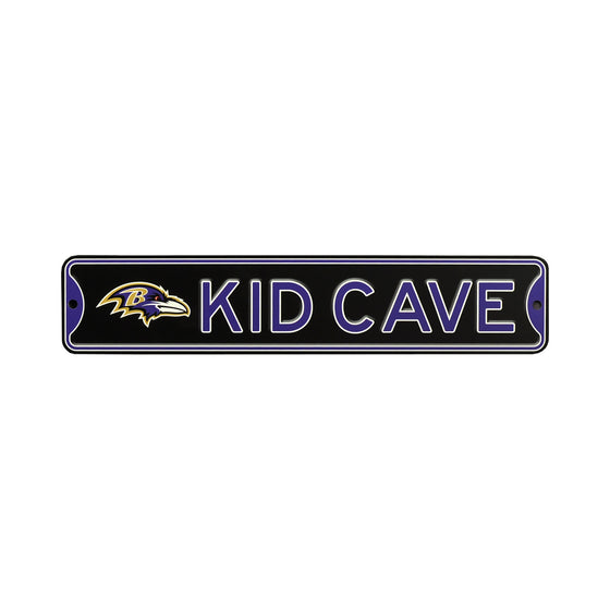 Baltimore Ravens Steel Kid Cave Sign