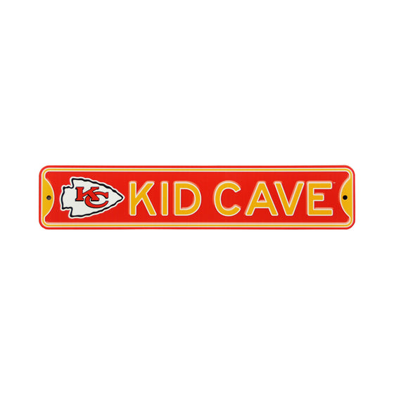 Kansas City Chiefs Steel Kid Cave Sign