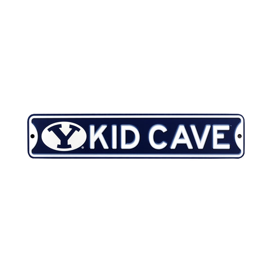 BYU Cougars  Steel Kid Cave Sign