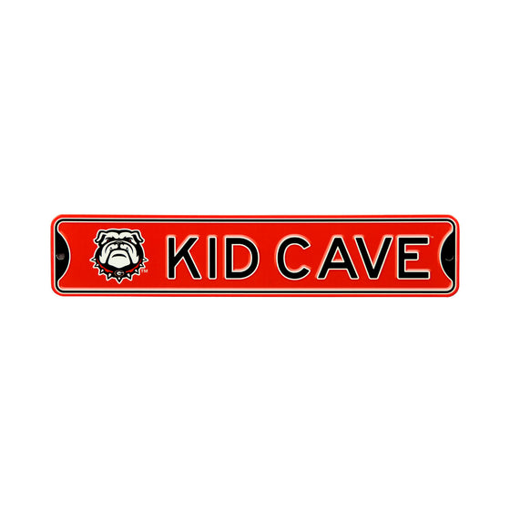 Georgia Bulldogs  Steel Kid Cave Sign