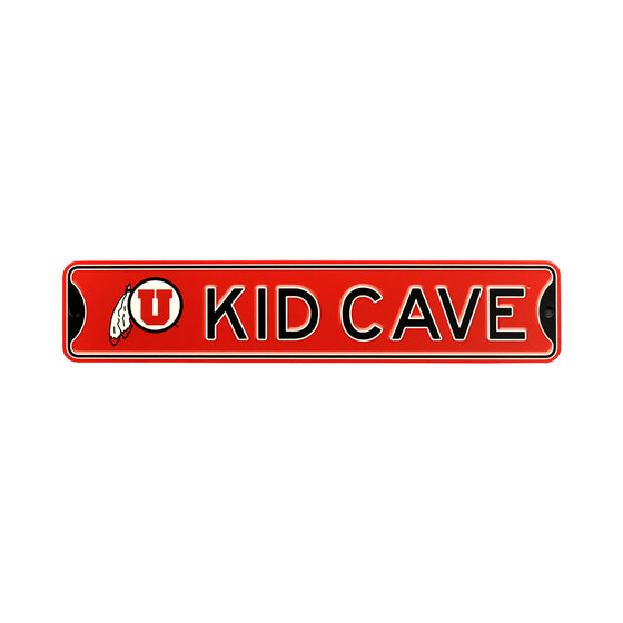 Utah Utes  Steel Kid Cave Sign