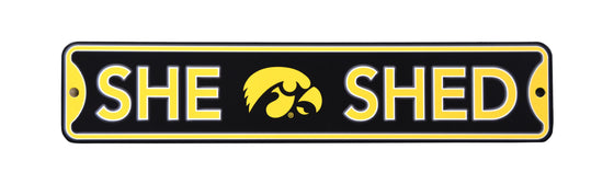 Iowa Hawkeyes  Steel She Shed Sign