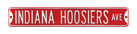 Indiana Hoosiers Steel Street Sign-INDIANA HOOSIERS AVE