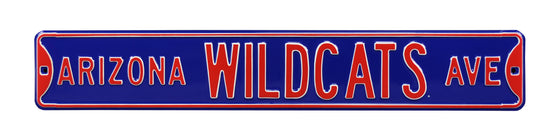 Arizona Wildcats Steel Street Sign-WILDCATS AVE