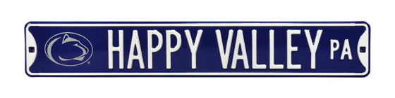 Penn State Nittany Lions Steel Street Sign with Logo-HAPPY VALLEY