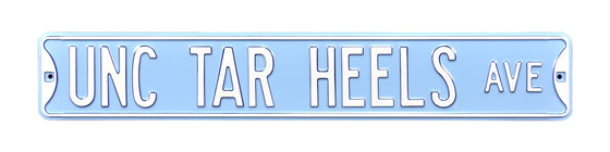 North Carolina Tar Heels Steel Street Sign-UNC TAR HEELS AVE