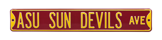 Arizona State Sun Devils Steel Street Sign-SUN DEVILS AVE