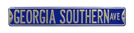 Georgia Southern Steel Street Sign-GEORGIA SOUTHERN AVE