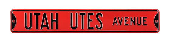 Utah Utes Steel Street Sign-UTAH UTES AVE