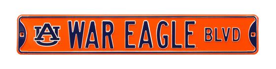 Auburn Tigers Steel Street Sign with Logo-WAR EAGLE BLVD