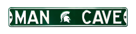 Michigan State Spartans Steel Street Sign with Logo-MAN CAVE