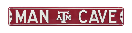 Texas A&M Aggies Steel Street Sign with Logo-MAN CAVE