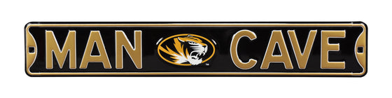 Missouri Tigers Steel Street Sign with Logo-MAN CAVE