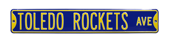 Toledo Rockets Steel Street Sign-TOLEDO ROCKETS AVE