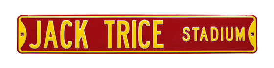 Iowa State Cyclones Steel Street Sign-JACK TRICE STADIUM