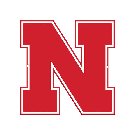 Nebraska Cornhuskers Laser Cut Steel Logo Spirit Size-Primary Logo