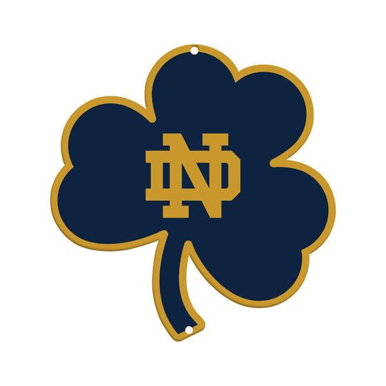 Notre Dame Laser Cut Steel Logo Spirit Size-Shamrock