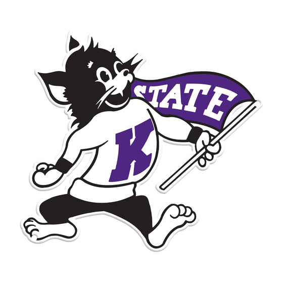 Kansas State Wildcats Laser Cut Steel Logo Spirit Size-Willie the Wildcat