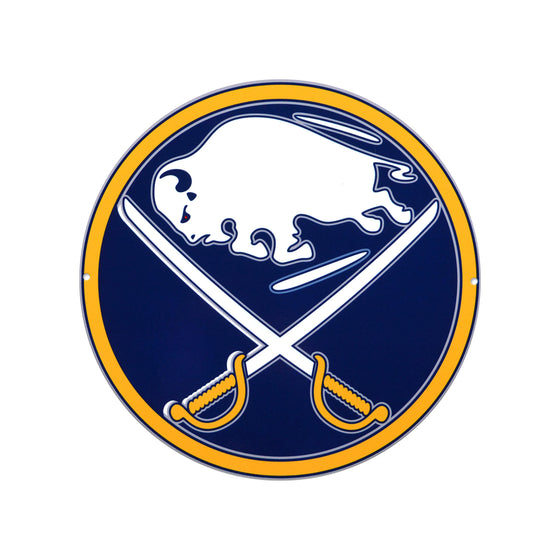 Buffalo Sabres Laser Cut Steel Logo Spirit Size-Primary Logo