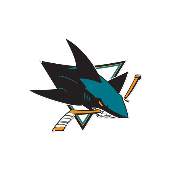 San Jose Sharks Laser Cut Steel Logo Spirit Size-Primary Logo