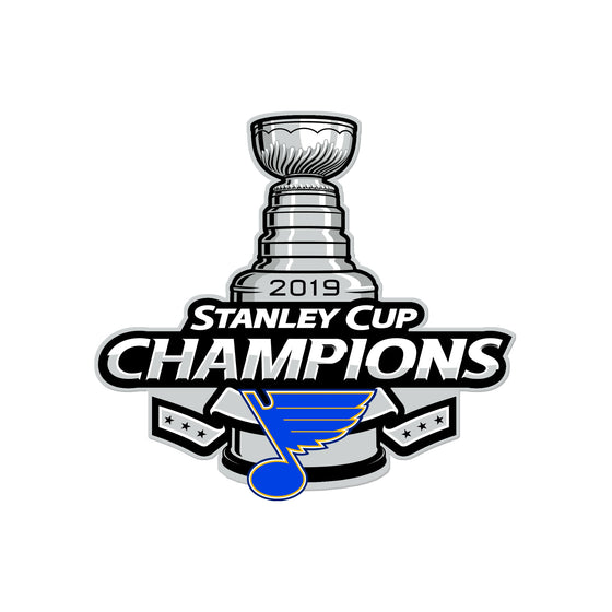 St Louis Blues Laser Cut Steel Logo Spirit Size-2019 SC Champs