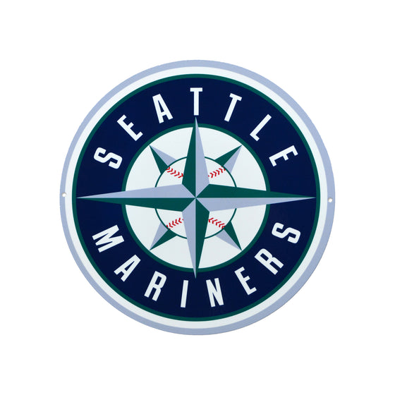 Seattle Mariners Laser Cut Steel Logo Spirit Size-Primary Logo