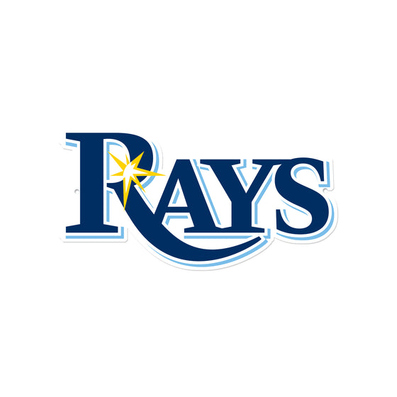 Tampa Bay Rays Laser Cut Steel Logo Spirit Size-Primary Logo