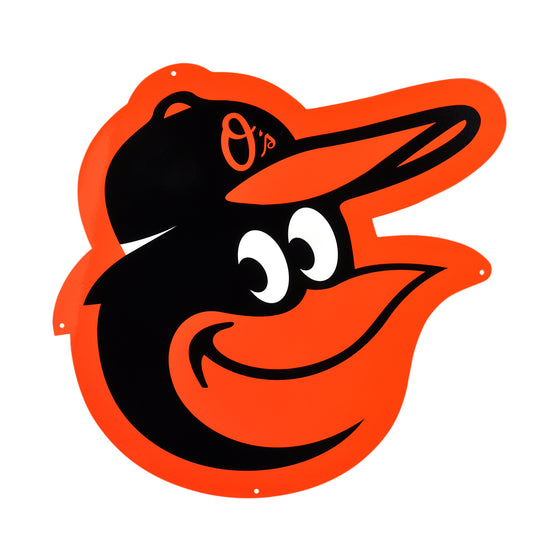 Baltimore Orioles Laser Cut Steel Logo Statement Size- Orioles Bird Head