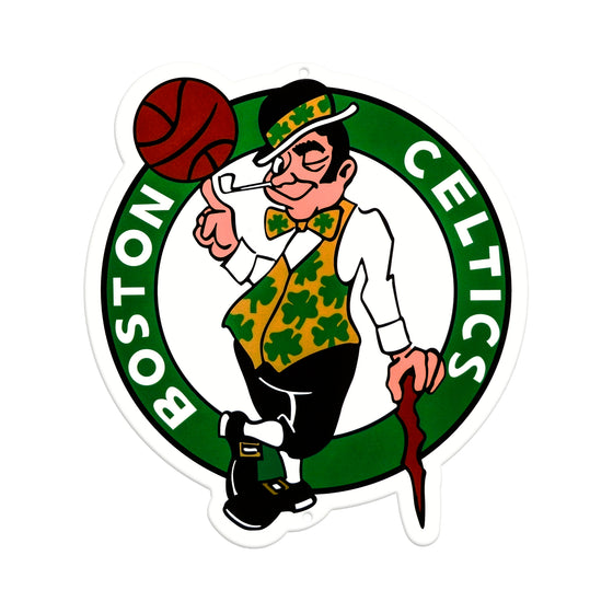 Boston Celtics Laser Cut Steel Logo Spirit Size-Leprechaun