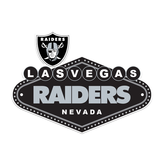 Las Vegas Raiders Laser Cut Steel Logo Spirit Size-Primary Logo