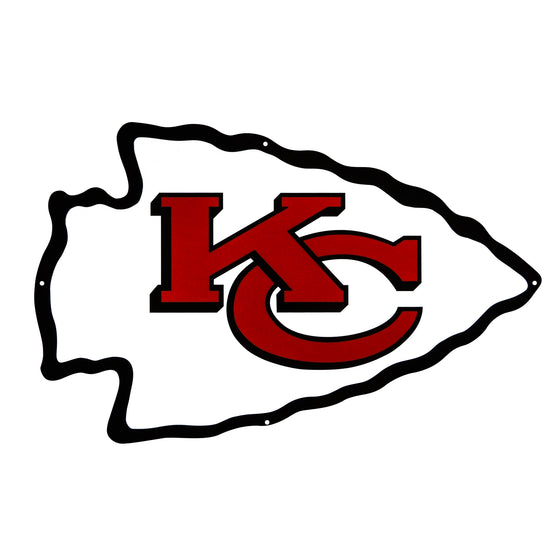 Kansas City Chiefs Laser Cut Steel Logo Statement Size-Primary Logo