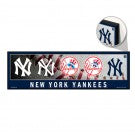 New York Yankees Wood Sign 9x30