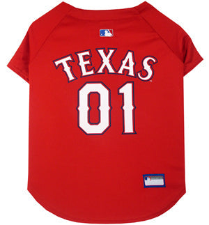 Texas Rangers Dog Jersey Pets First