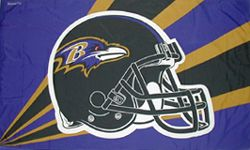 Baltimore Ravens Helmet Flag <B>BLOWOUT SALE</B>