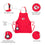 Team Sports America NFL Kansas City Chiefs Ultimate Grilling Apron Durable Cotton with Beverage Opener and Multi Tool For Football Fans Fathers Day and More - 757 Sports Collectibles