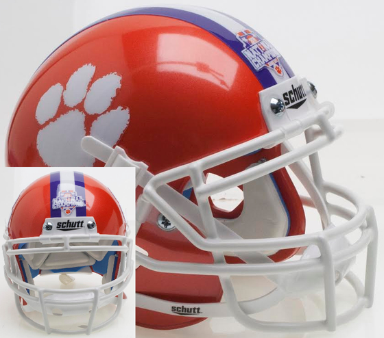 Clemson Tigers Mini XP Authentic Helmet Schutt <B>2016 National Champions</B>