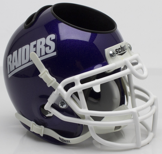 Mount Union Purple Raiders Miniature Football Helmet Desk Caddy